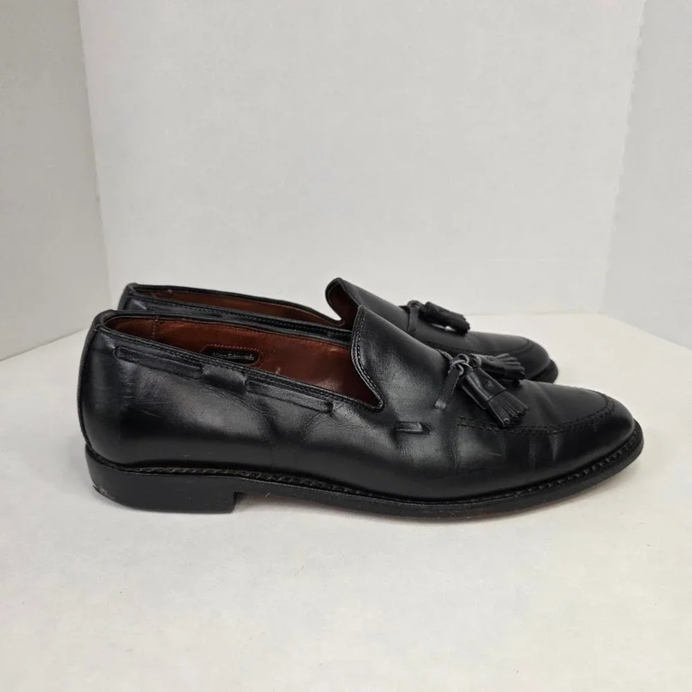 Allen Edmonds Mens 10 D Grayson Tassel Loafer Black Leather Handcrafted USA 8217